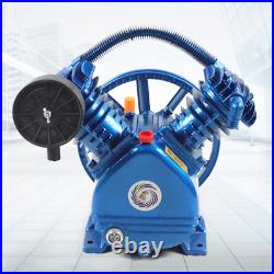 2200W 2 Stage 3HP 175PSI 2-Cylinder Pneumatic Air Compressor Motor Air Pump Head