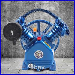 2200W 2 Stage 3HP 175PSI 2-Cylinder Pneumatic Air Compressor Motor Air Pump Head