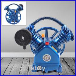 2200W 2 Stage 3HP 175PSI 2-Cylinder Pneumatic Air Compressor Motor Air Pump Head
