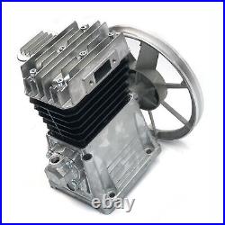 2200W 3HP Twin Cylinder Air Compressor Pump Motor Head Piston Cylinder 250L/min