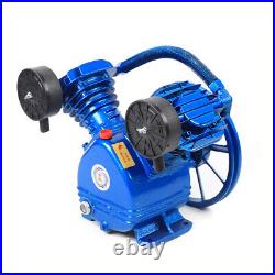 2200W 3HP V-Style Twin Cylinder Air Compressor Pump Motor Head Air Tool 2 Piston