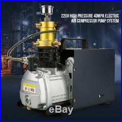 220V Automatic High Pressure 40Mpa Water Cooled Electric Air Pump Compressor New