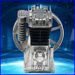 250L/min 3HP Air Compressor Head Replacement Pump Motor Alu Twin Cylinder 2200W