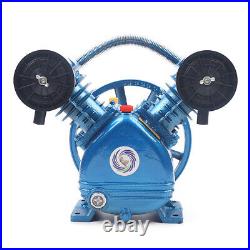 2HP 115PSI 2 Piston V Style Twin Cylinder Air Compressor Head Pump Single Stage