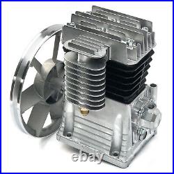 2HP 1.5KW Twin Cylinder Air Compressor Pump Motor Head Piston Cylinder 175L/min