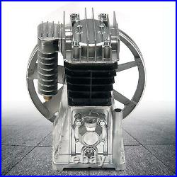 2HP/3HP Twin Cylinder Piston Air Compressor Pump Motor Head Oil Lubricated BEST