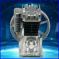 2HP Air Compressor Pump Twin Cylinder Oil Lubricated Air Pump Motor Head 175L/mi