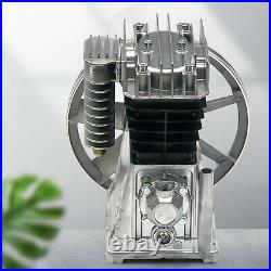 2HP Air Compressor Pump Twin Cylinder Oil Lubricated Air Pump Motor Head 175L/mi