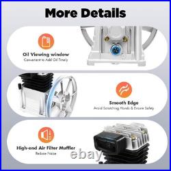 2HP Air Compressor Pump with Motor Breathing Nozzle 200L/Min Oil Lubricated
