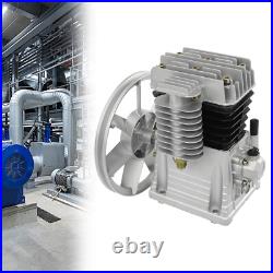 2HP Piston Air Compressor Pump Twin Cylinder Oil Lubricated Belt Drive Aluminum