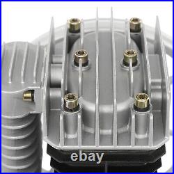 2HP Piston Air Compressor Pump Twin Cylinder Oil Lubricated Belt Drive Aluminum
