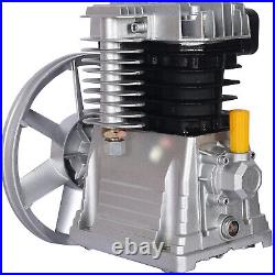 2HP Pulley Air Compressor Head Pump Piston Cylinder 115PSI Aluminium Replacehead