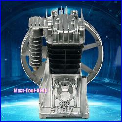 2.2KW 3HP Piston Cylinder Air Compressor Pump Motor Head Air Tool &Silencer