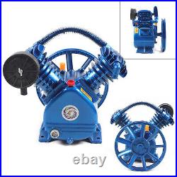 2.2KW V Style 2-Cylinder Air Compressor Pump Motor Head Double Stage 175psi 3HP