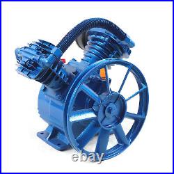 2.2KW V Style 2-Cylinder Air Compressor Pump Motor Head Double Stage 175psi 3HP