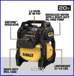 2.5 Gal. 140 Psi Portable Cordless Air Compressor FLEXVOLT Tool Only DXCM2520B