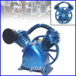 2-Cylinder Air Compressor Pump Motor Double Head 2-Stage 175psi 5HP 4KW V Style