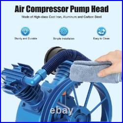 2-Cylinder Air Compressor Pump Motor Head Double Stage V-Style 21CFM 5HP 175 PSI