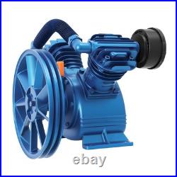 2-Cylinder Air Compressor Pump Motor Head Double Stage V-Style 21CFM 5HP 175 PSI
