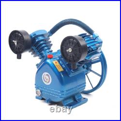 2 Piston Air Compressor Head Pump V Style Twin Cylinder Single Stage 2HP 115PSI