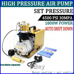 300BAR 30MPA 4500PSI High Pressure Air Compressor PCP Airgun Scuba Air Pump 110V