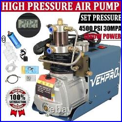 30MPA 4500PSI Air Compressor PCP Airgun Scuba Air Pump High Pressure 1.8KW USA