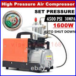 30MPA 4500PSI High Pressure Air Compressor PCP Airgun Scuba Air Pump