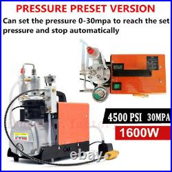 30MPA 4500PSI High Pressure Air Compressor PCP Airgun Scuba Air Pump