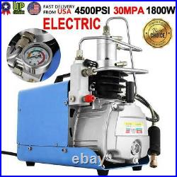 30MPA 4500PSI High Pressure Air Compressor PCP Airgun Scuba Air Pump 110V 1800W