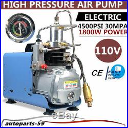 30MPA 4500PSI High Pressure Air Compressor PCP Airgun Scuba Air Pump 110V New