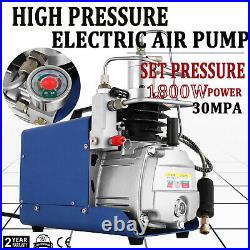 30MPA 4500PSI High Pressure Air Compressor PCP Airgun Scuba Air Pump Auto Shut
