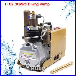 30MPA 4500PSI High Pressure Electric Air Compressor Scuba Air Pump Water Cooling