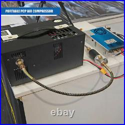 30MPA 4500PSI High Pressure PCP Air Compressor Pump Portable 12V DC Battery
