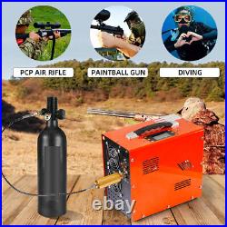 30MPA Auto-Stop 12V/110V PCP Air Compressor For Inflating Airgun Paintball Scuba