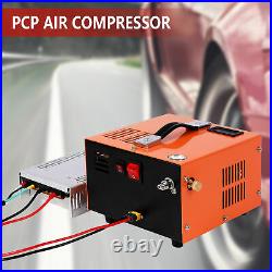 30MPA Auto-Stop 12V/110V PCP Air Compressor for Airgun Scuba Paintball Portable
