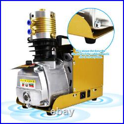 30MPA High Pressure Pump Electric Air Compressor Water Separator Airgun Scuba US