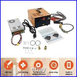 30MPA PCP Air Compressor Scuba Compressor 4500PSI Manual-Stop 12V/110V withAdapter