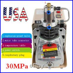 30MPa Air Compressor Pump 110V Electric High Pressure Rifle stainless steel USA