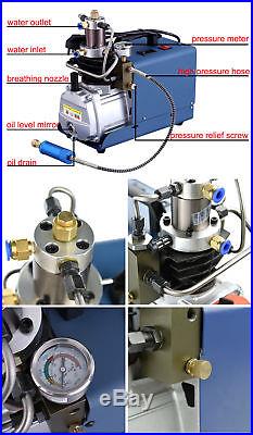 30MPa Air Compressor Pump 110V PCP Electric 4500PSI High Pressure System Rifle