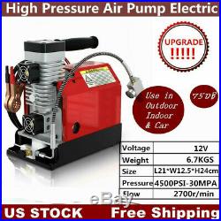 30MPa Air Compressor Pump 12V PCP Electric 4500PSI High Pressure For Rifle Car P