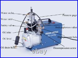 30MPa High Pressure PCP Air Compressor Pump Diving Inflator 220V 4500PSI