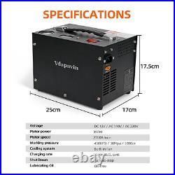 30Mpa/4500PSI 12V/110V/220V PCP Air Compressor Oil&Water-Free High Pressure Pump