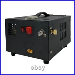 30Mpa/4500Psi PCP Air Compressor Manual-Stop High Pressure Built-in Fan 12V/110V