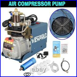 30Mpa Air Compressor Pump Auto-stop Preset 110V PCP for Paintball/Scuba Tank