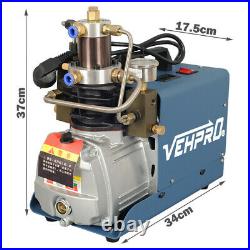 30Mpa Air Compressor Pump Auto-stop Preset 110V PCP for Paintball/Scuba Tank