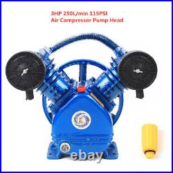 3HP 2200W 2 Piston V Style Twin Cylinder Air Compressor Pump Head 1050RPM NEW