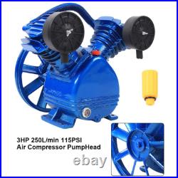 3HP 2200W 2piston V Style Twin Cylinder Air Compressor Pump Head 1050RPM Factory