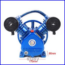 3HP 2Piston V Style Twin Cylinder Air Compressor Pump Head Single Stage Oil View