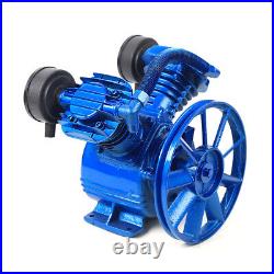 3HP 2 Piston V Style Twin Cylinder 2.2KW Air Compressor Pump Head Single Stage