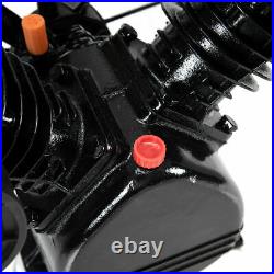 3HP 2 Piston V Style Twin Cylinder Air Compressor Head Pump Black